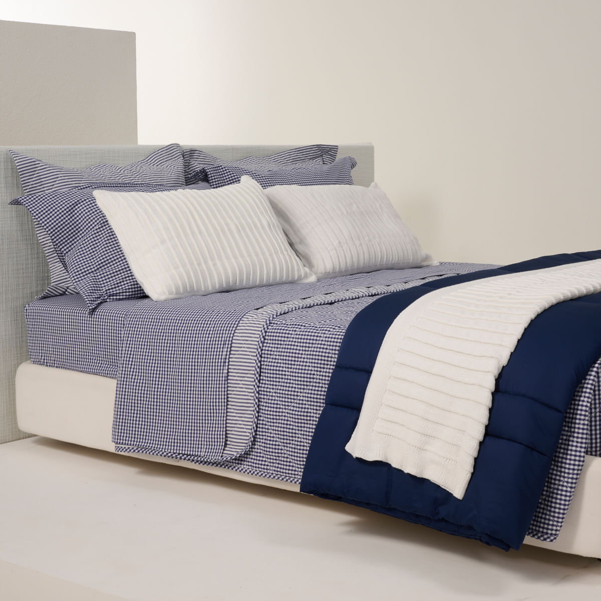 01 09 0693 FRONHA AVULSA MIX AND MATCH XADREZ Marinho Branco 002